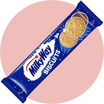 MILKYWAY traškūs sausainiai aplieti šokoladu 108 g